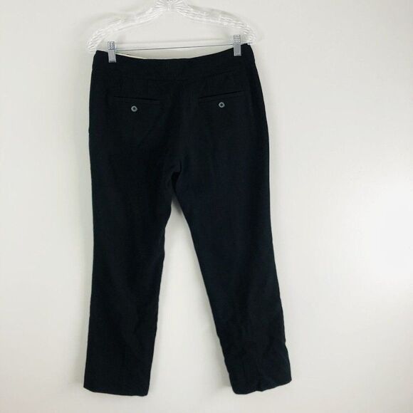 Anthropologie Elevenses Size 6 Black Slim Business Casual Crop Pant - Picture 5 of 12